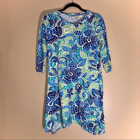 🌊Caribbean Joe Crew Neck Sharkbite Dress - Picture 2 of 4